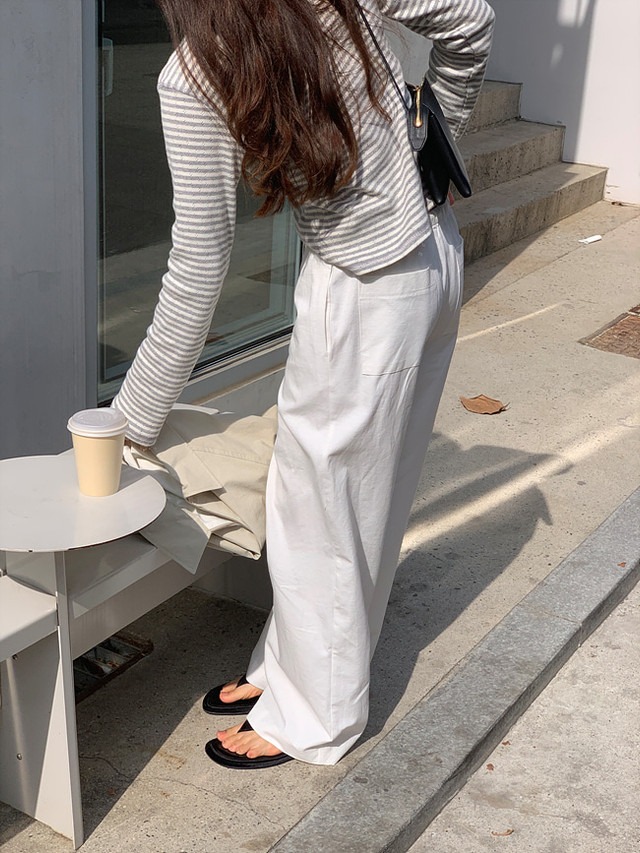 (予約) taffeta / Muret : cotton banding pants 2color