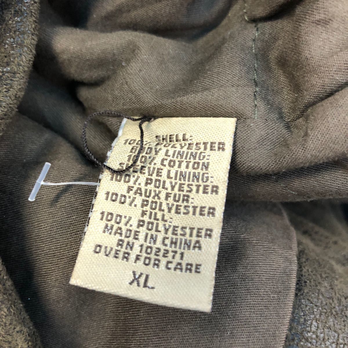 RuffHewn フェイク レザー ジャケット XL ブラウン ラフヒューン