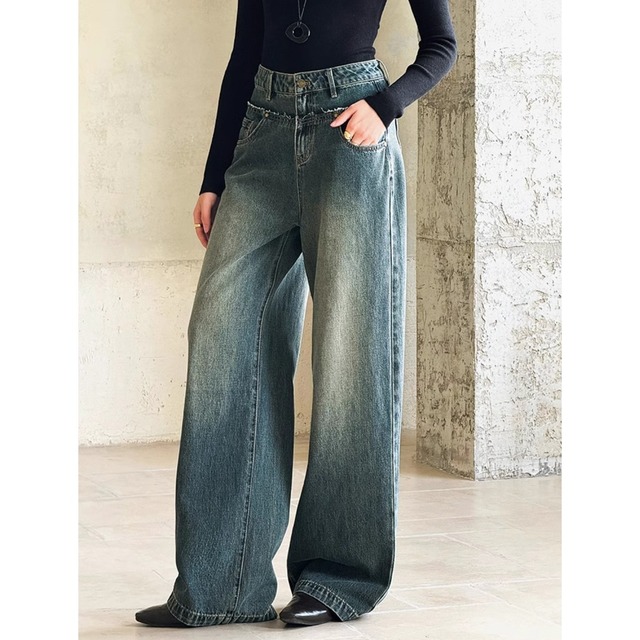 Retro Loose Casual Wide leg pants 124699