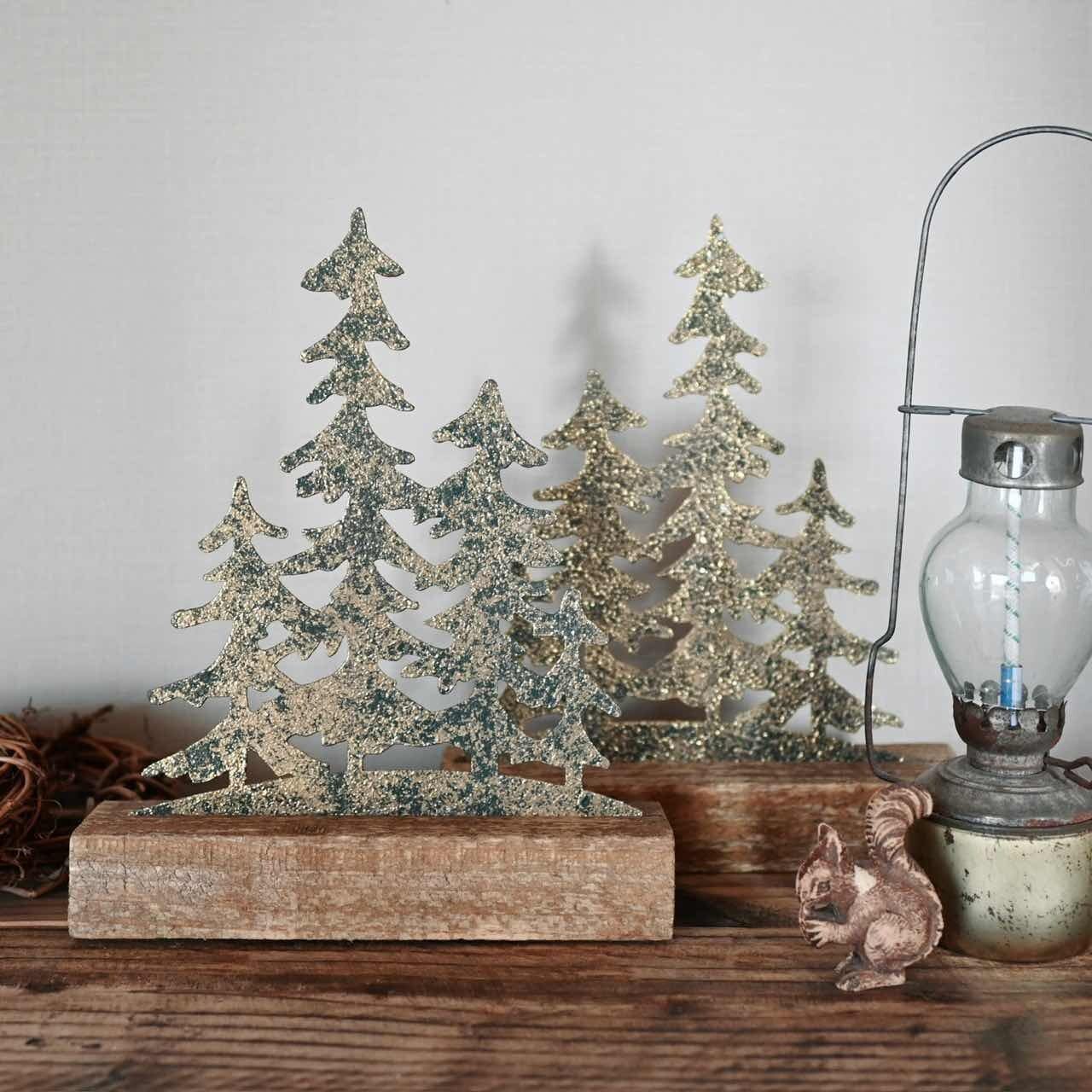 【 8/6 再入荷 】森のアイアンオブジェ|ゴールド クリスマス 飾り ナチュラルインテリア 北欧 雑貨屋