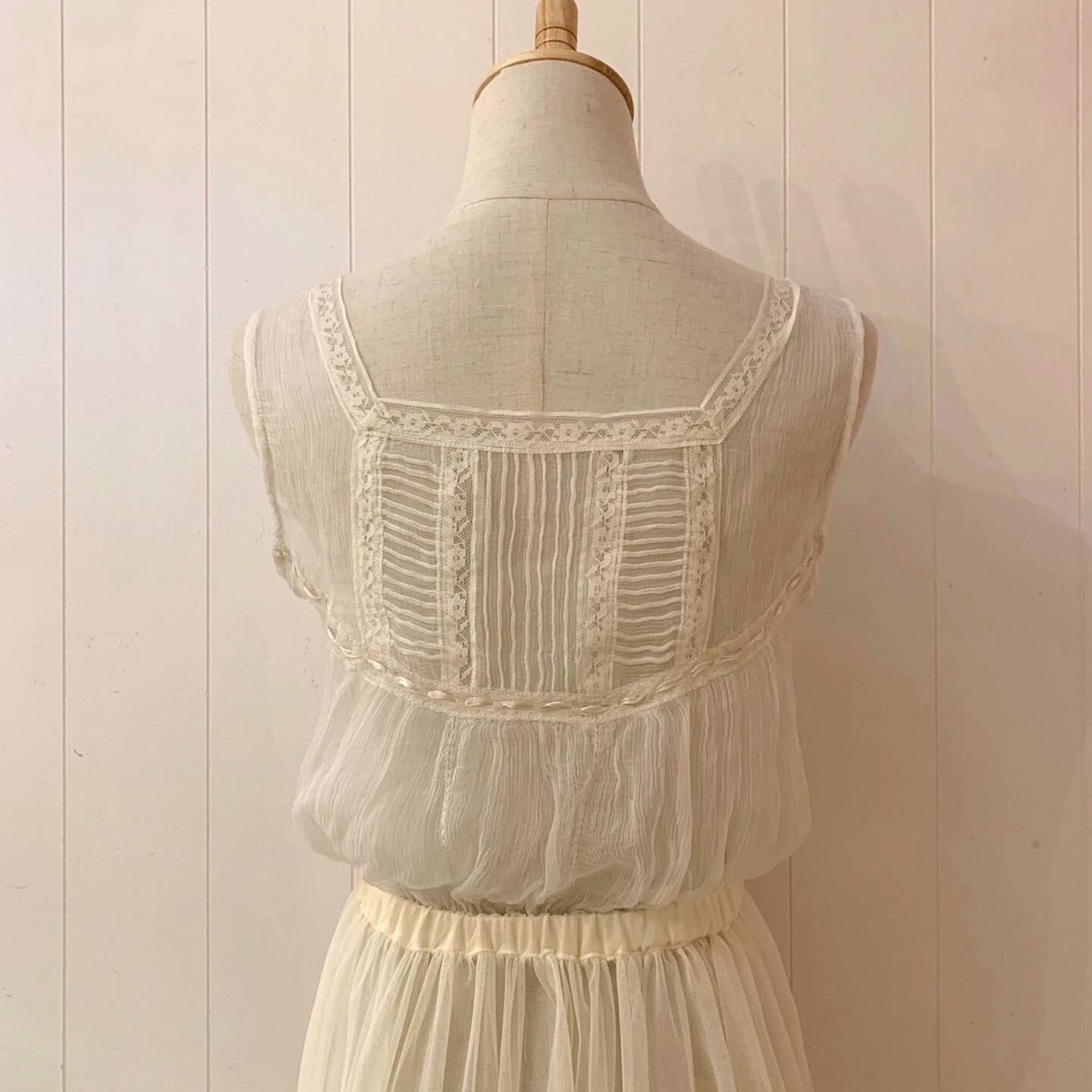 remake : morse signal from the left sheer dress