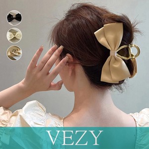 ビッグリボン ヘアクリップ レディース春 リボンクリップ 韓国風 リボンバレッタ トレンドヘアアクセサリー 大人可愛い髪飾り まとめ髪 オフィスカジュアル 女子会 ヘアアクセサリー  VEZY ベジー  ItemNo.【18645608】