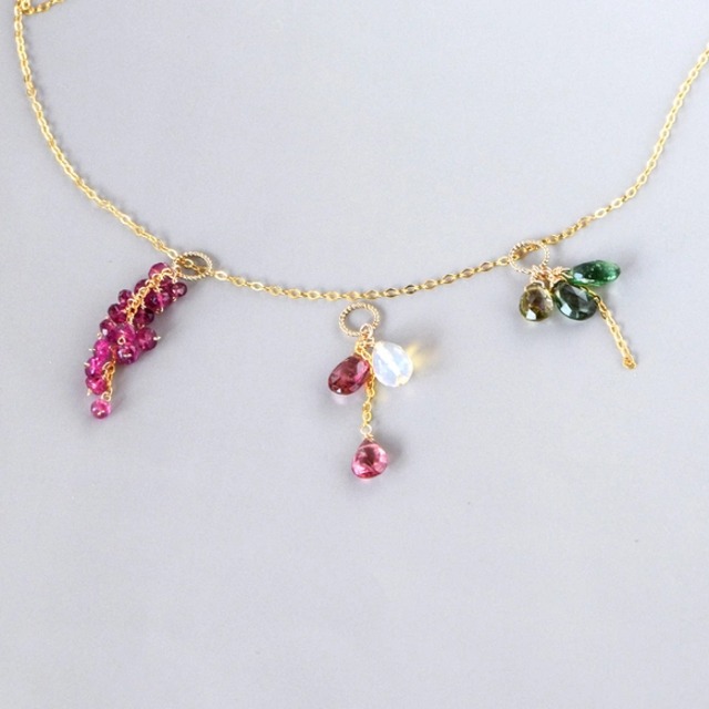 クリスマスコレクション マルチカラートルマリン 3チャーム セット 14kgf —