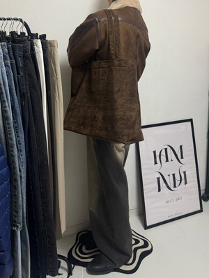 Muffin Premium Suede Tote Bag (3color)