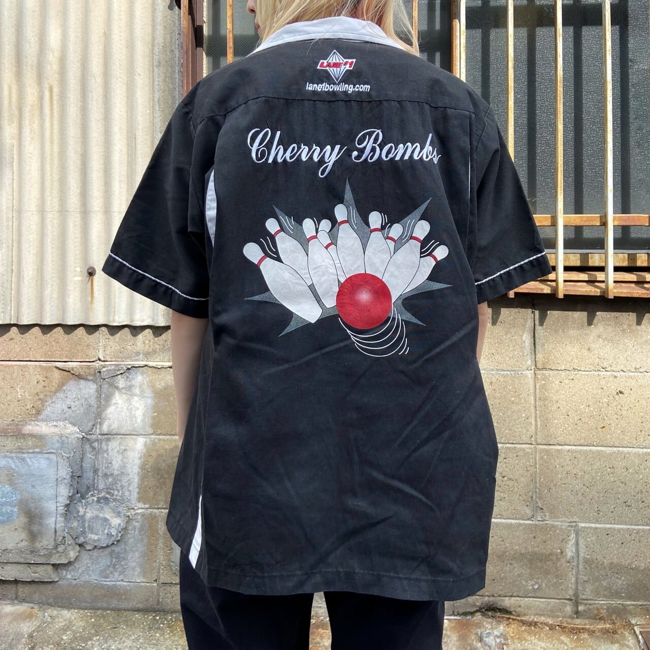 USA製 CREATIVE PRODUCTIONS ボーリングシャツ メンズM相当 古着 