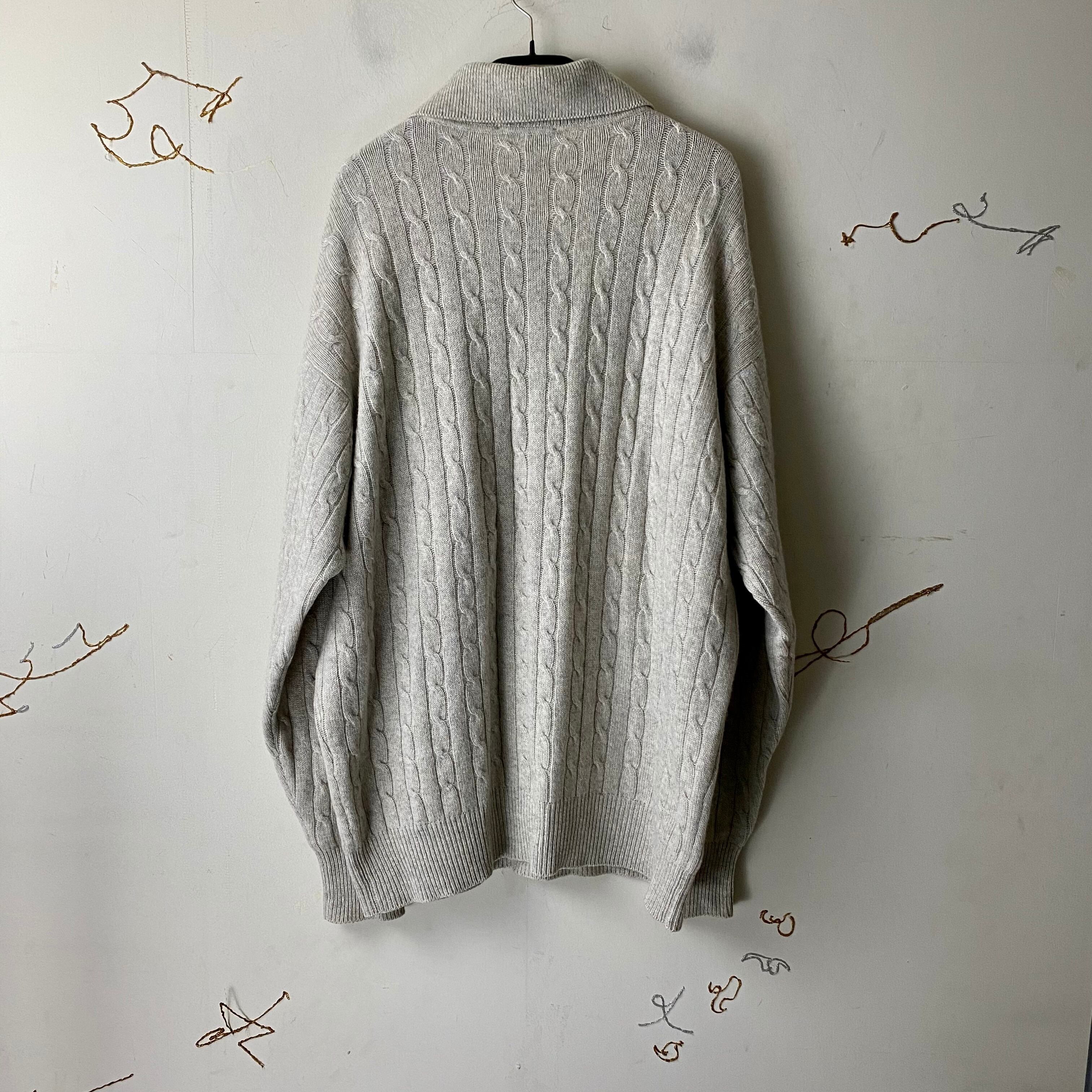 HERMES cashmere knit polo sweater | NOIR ONLINE