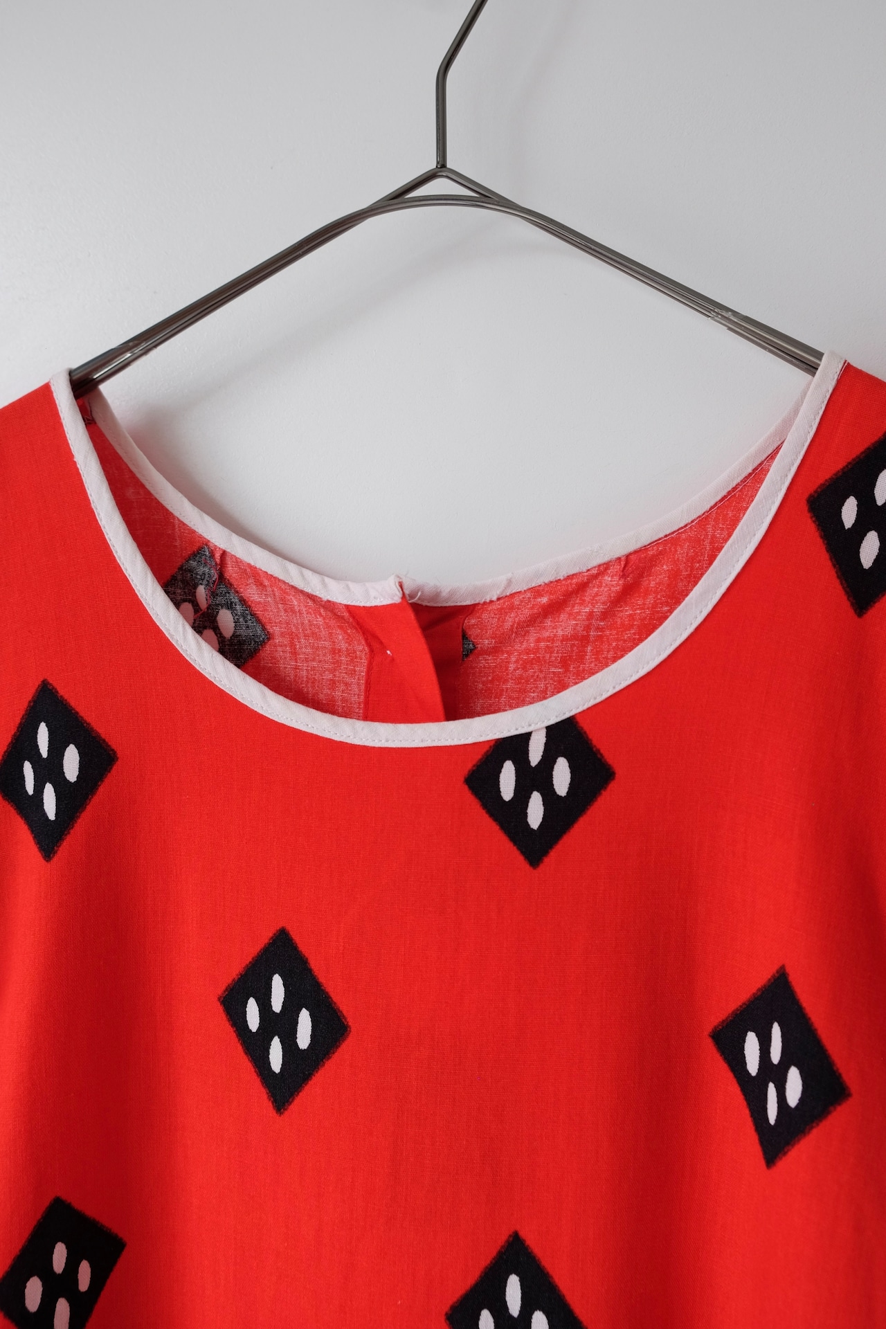 Rhombus dots apron dress