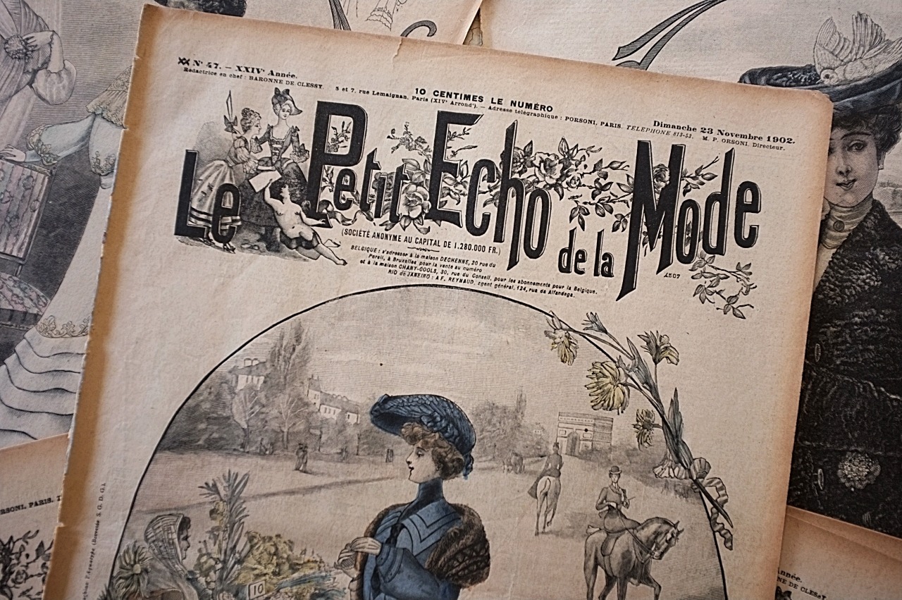 1902s Le Petit Echo de la Mode 44c 永遠の淑女とモード新聞