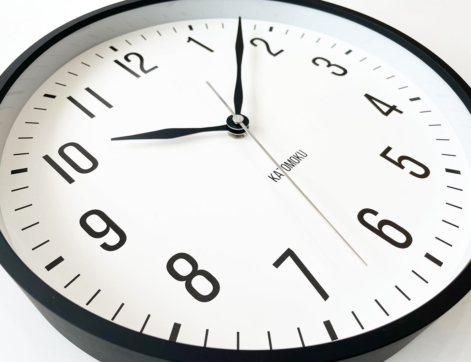 KATOMOKU plywood clock 19 ブラック km-111BK | 加藤木工株式会社