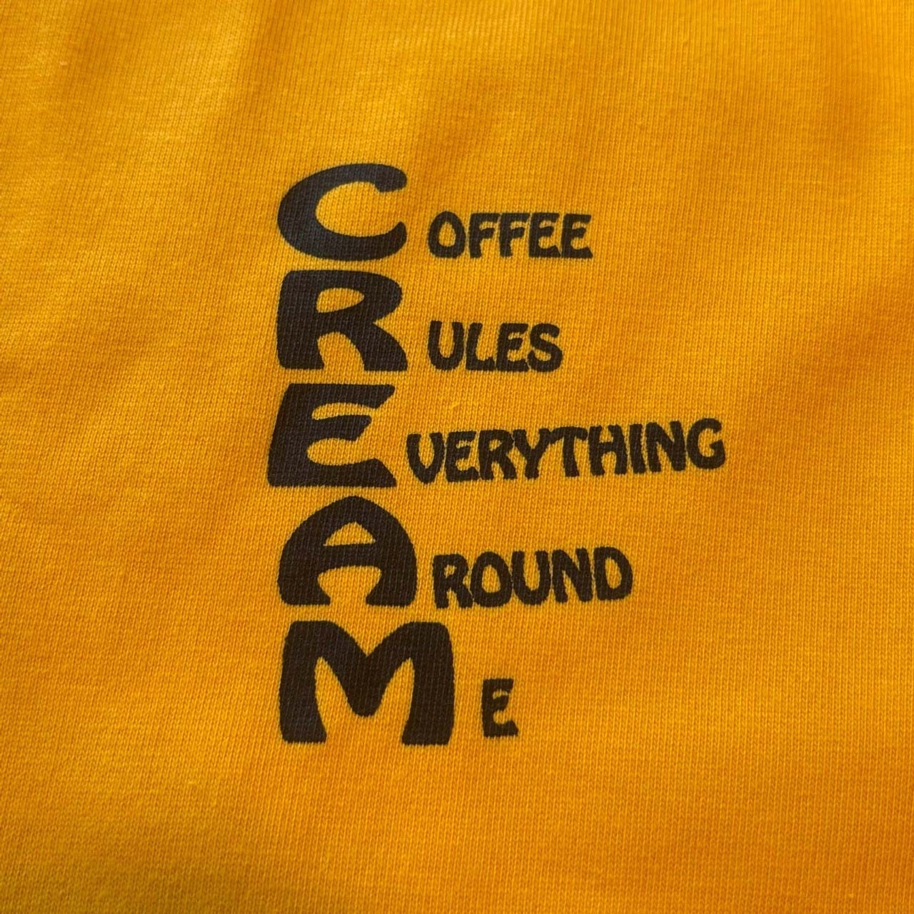 RIVERSIDE BASE 『C.R.E.A.M.』 T-SHIRTS - YELLOW -