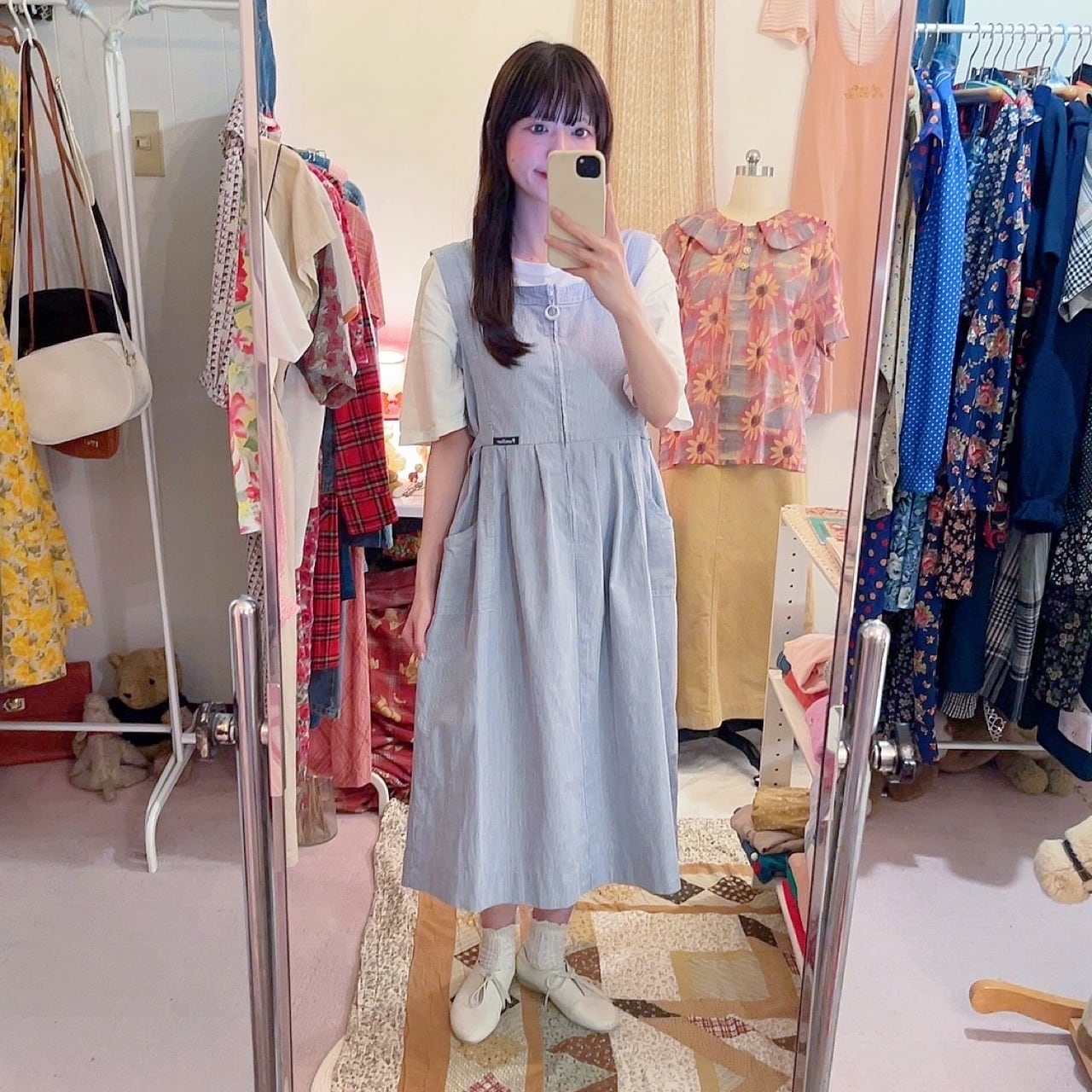 Familiar / hickory jumper skirt