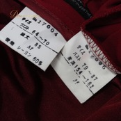社交ダンス 衣装 Sanline サンリーヌ ツーピース レッスンウェア レッド系 赤 セットアップ 上下セット トップス スカート 無地 長袖 フリル スタンダード 練習着 ダンスパーティー ステージ衣装 発表会 きれいめ 上品 気品 エレガント かわいい 大人っぽい 華やか レディース 社交ダンスレッスンウェア ワインレッド スタンダードダンス トルソーなし サイズM 日本製 タグ付き