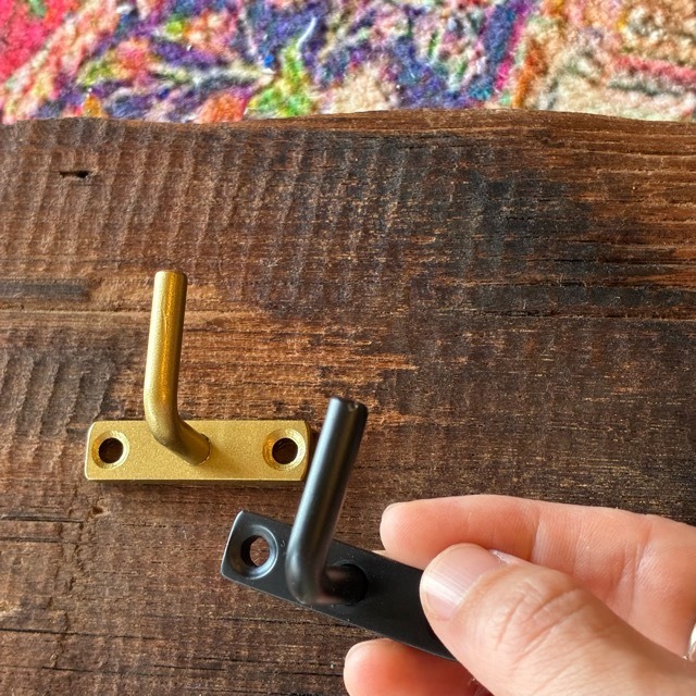 India Iron hook 2color　インド　アイアンフック　全2色　ブラック　ゴールド　DIY　収納　ハンギング　鉄物　壁掛け　ポールフック　ウォールフック　シングルフック