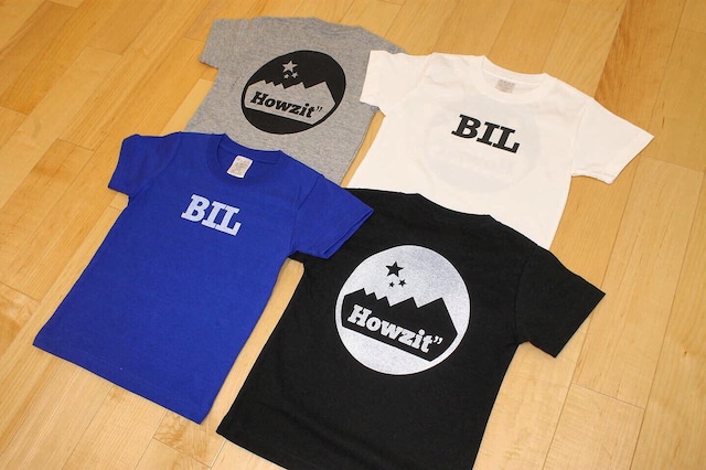 定番 BIL×ロゴTシャツ for kid's［WHT・GRY］