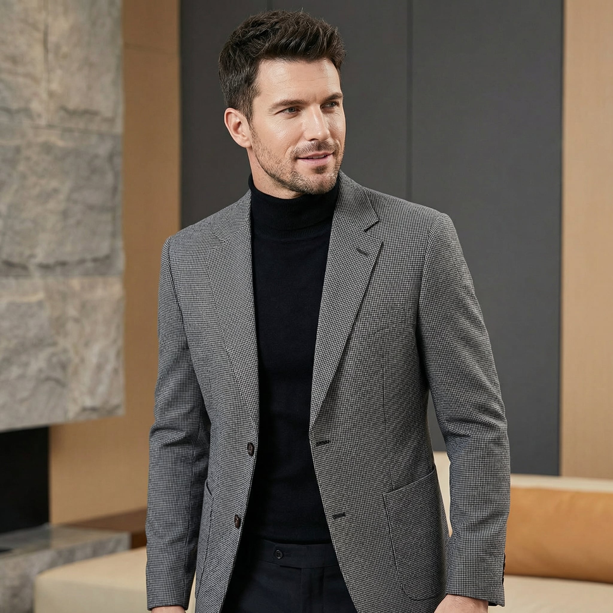 ハウンズトゥースジャケット(2color) M0363