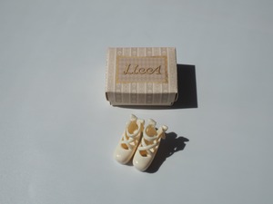 Licca closet series シューズコレクションスイートカラー①ロリータリボン(白)