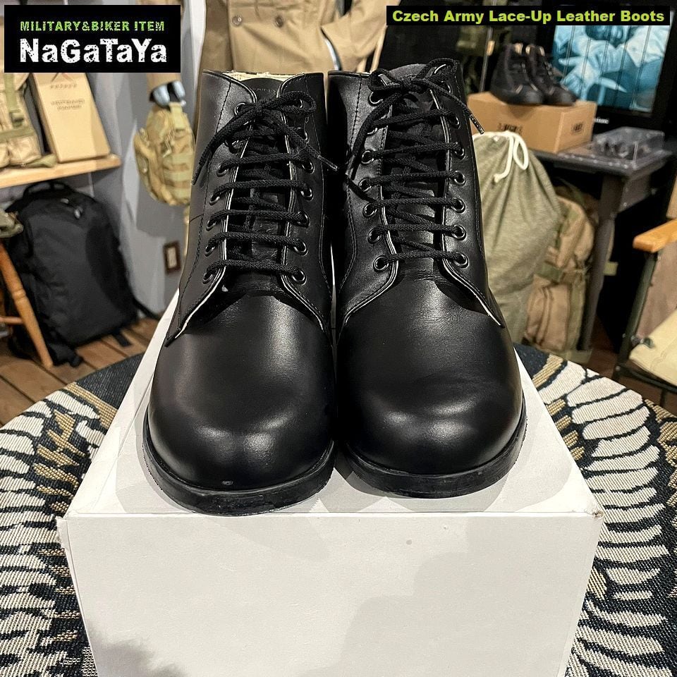 デッドストック 新品 チェコ軍放出品 編み上げ スチールトゥ