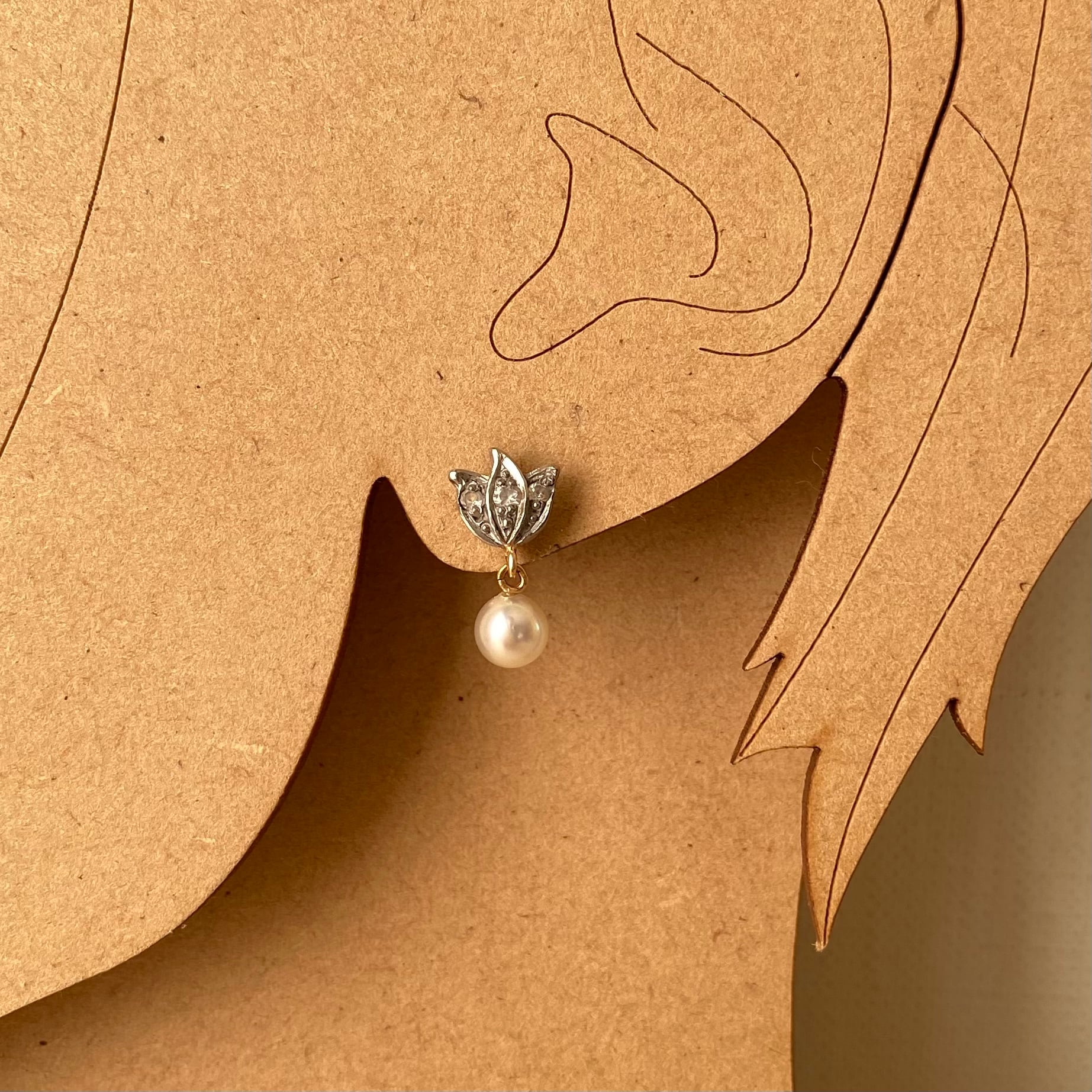 アンティークK18パールピアス/ ac0303 | Petit Musée | プチミュゼ アンティークK18パールピアス/ ac0303 | Petit Musée | プチミュゼ