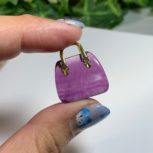 9.天然石とお出かけ☆フローライトカバン・バック