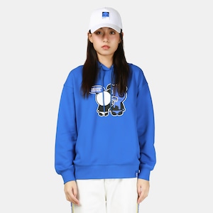 SALE 送料無料 【HIPANDA ハイパンダ】レディース  フーディー スウェット WOMEN'S  HOODIE SWEAT SHIRT / BLUE・WHITE