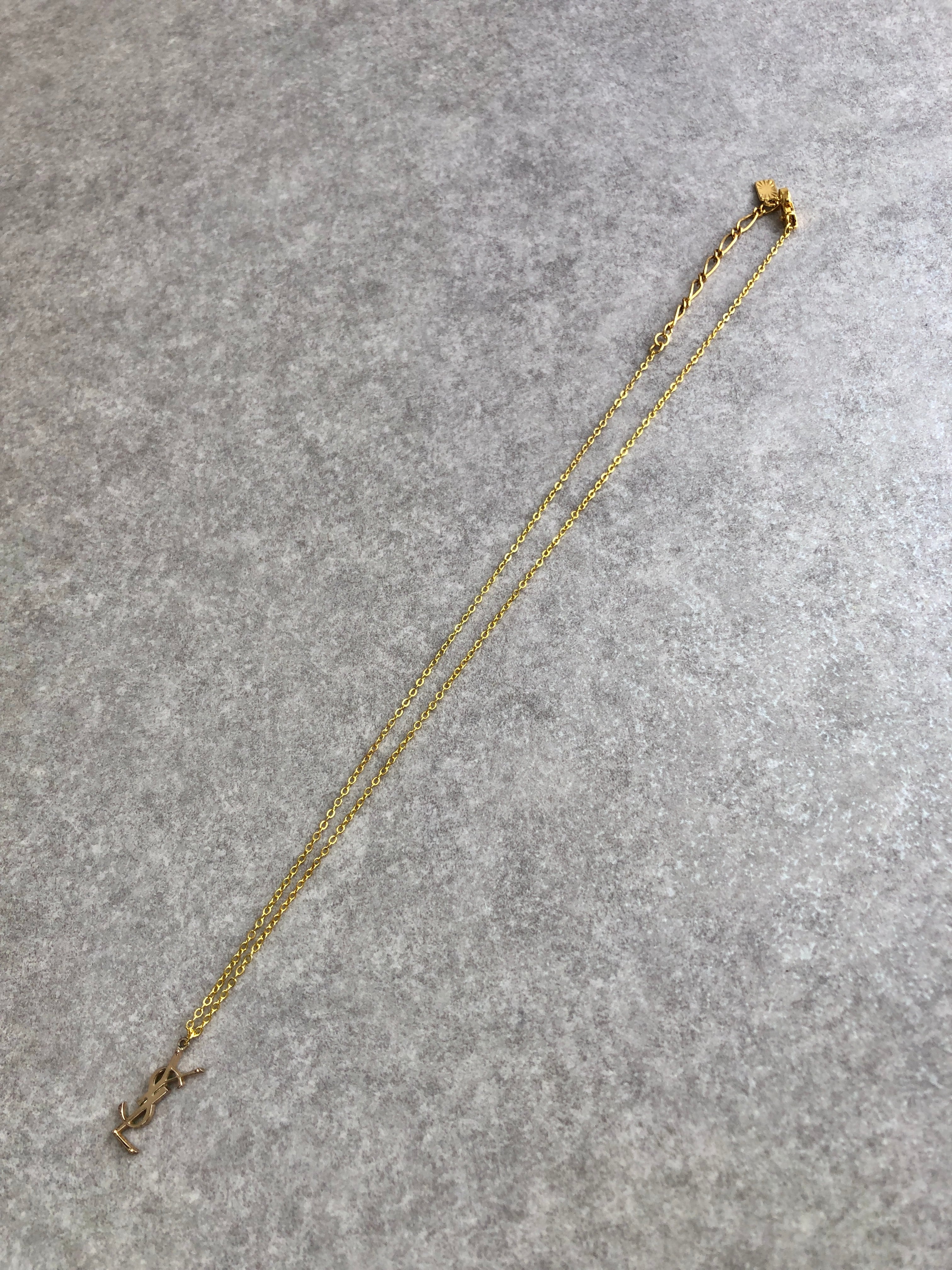 Yves Saint Laurent イヴ・サンローラン ネックレス ゴールド YSL