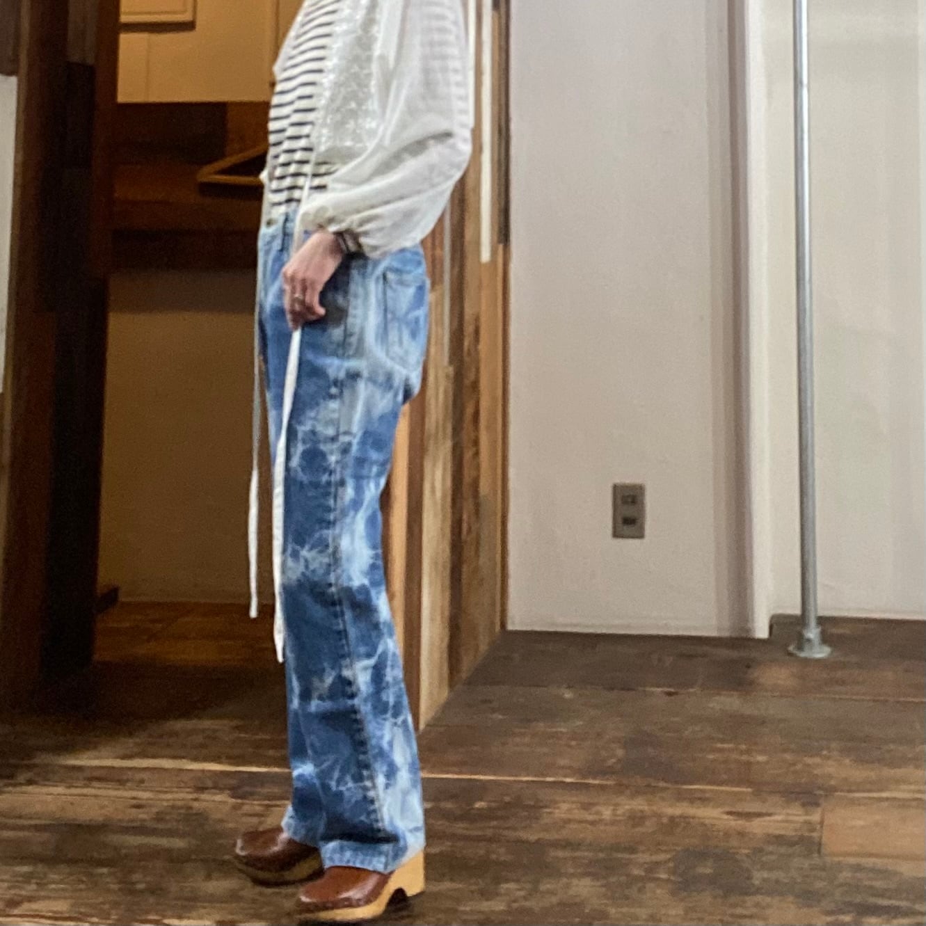 Chemical Wash Denim Pants / ケミカル デニム パンツ 古着 | 古着屋