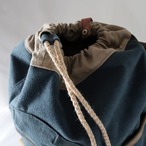 【Deadstock Item】バックパック / Top-flap Draw Backpack/ ネイビー × インディゴパープル・ボトム