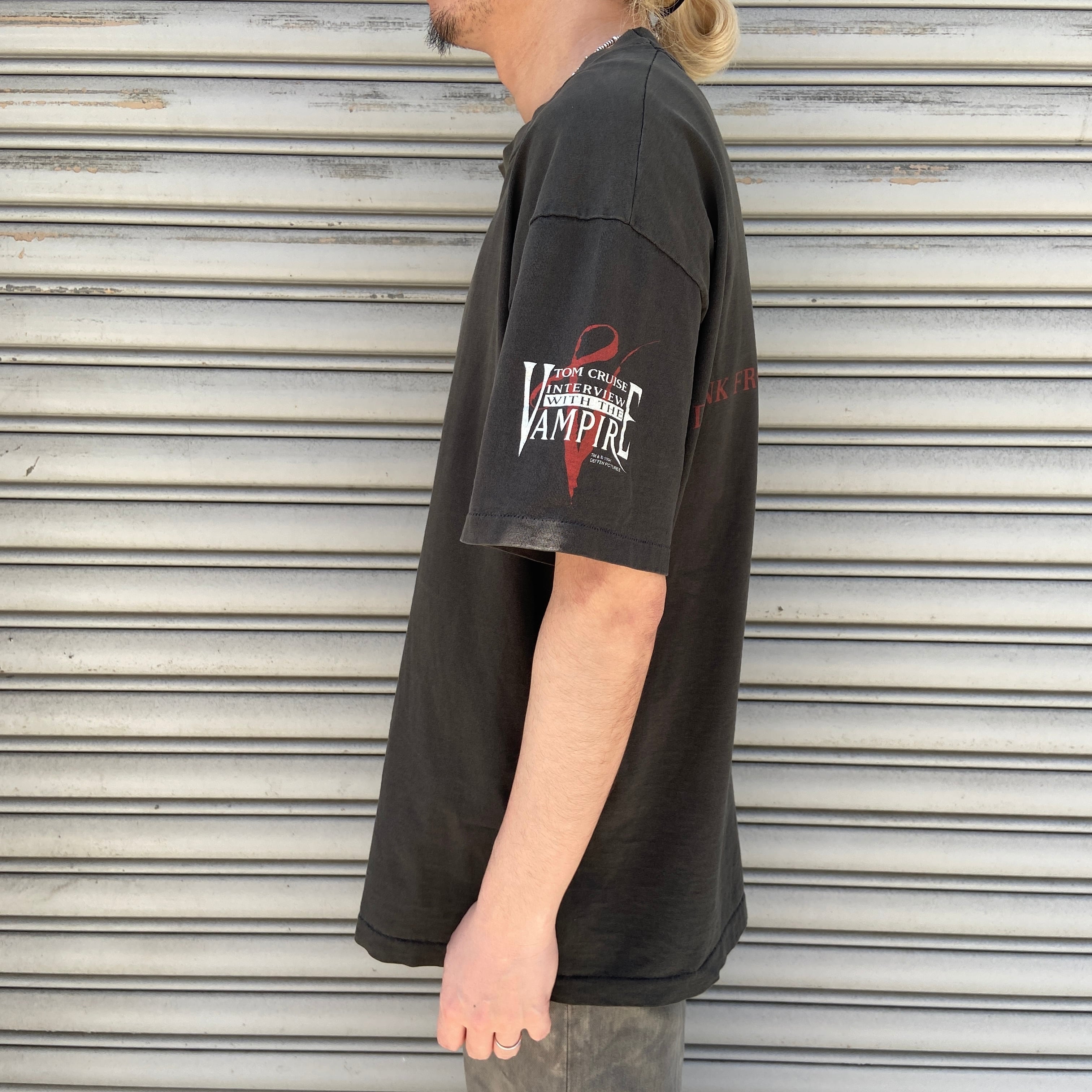 90s USA製 インタビュー•ウィズ•ヴァンパイア ムービーTシャツ黒 XL