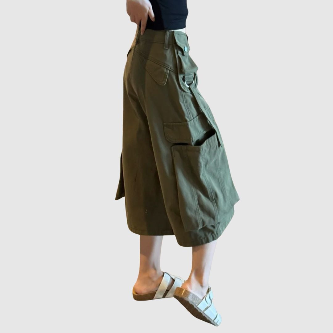 ワイドレッグクロップドパンツ H2820