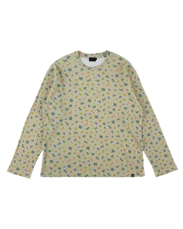 PHINGERIN 【FLOWER L/S WAFFLE THERMAL】
