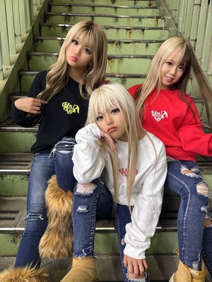 LEHUAOHIA -eternal love- HEART LOGO SWEAT SHIRT for KIDS［LHSWT016BS］