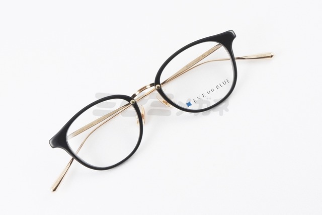 EVE un BLUE メガネフレーム GARDEN STATICE Col.Jet Black ボストン スターチス イヴアンブルー 鯖江 日本製 正規品-4枚目