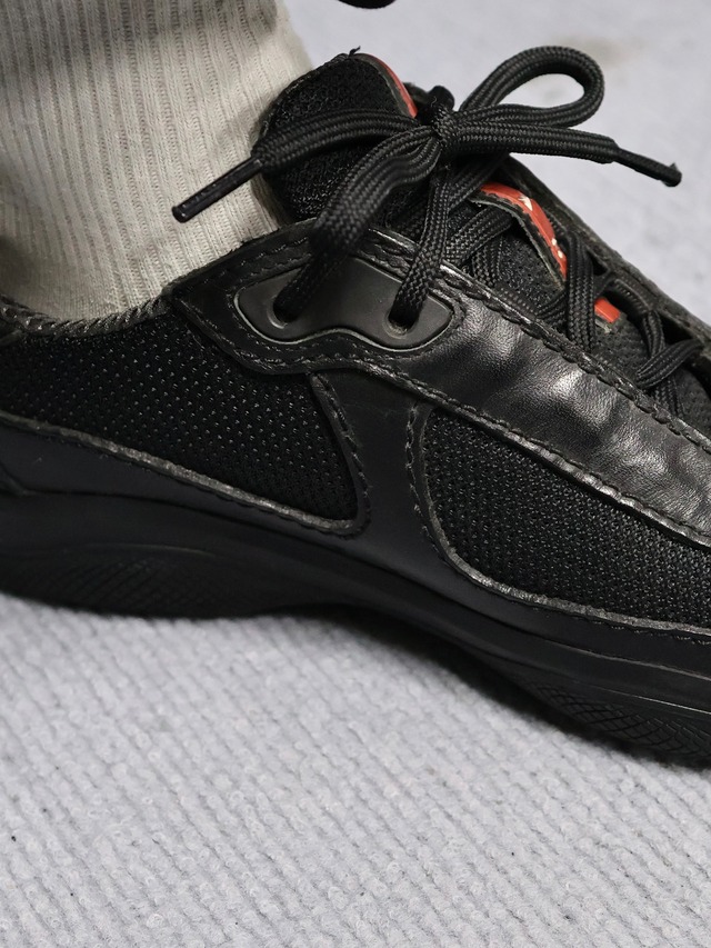 【PRADA SPORT】"Americans cap"leather sneaker