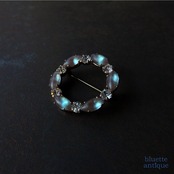 アンティークジュエリー サフィレット サークルブローチ