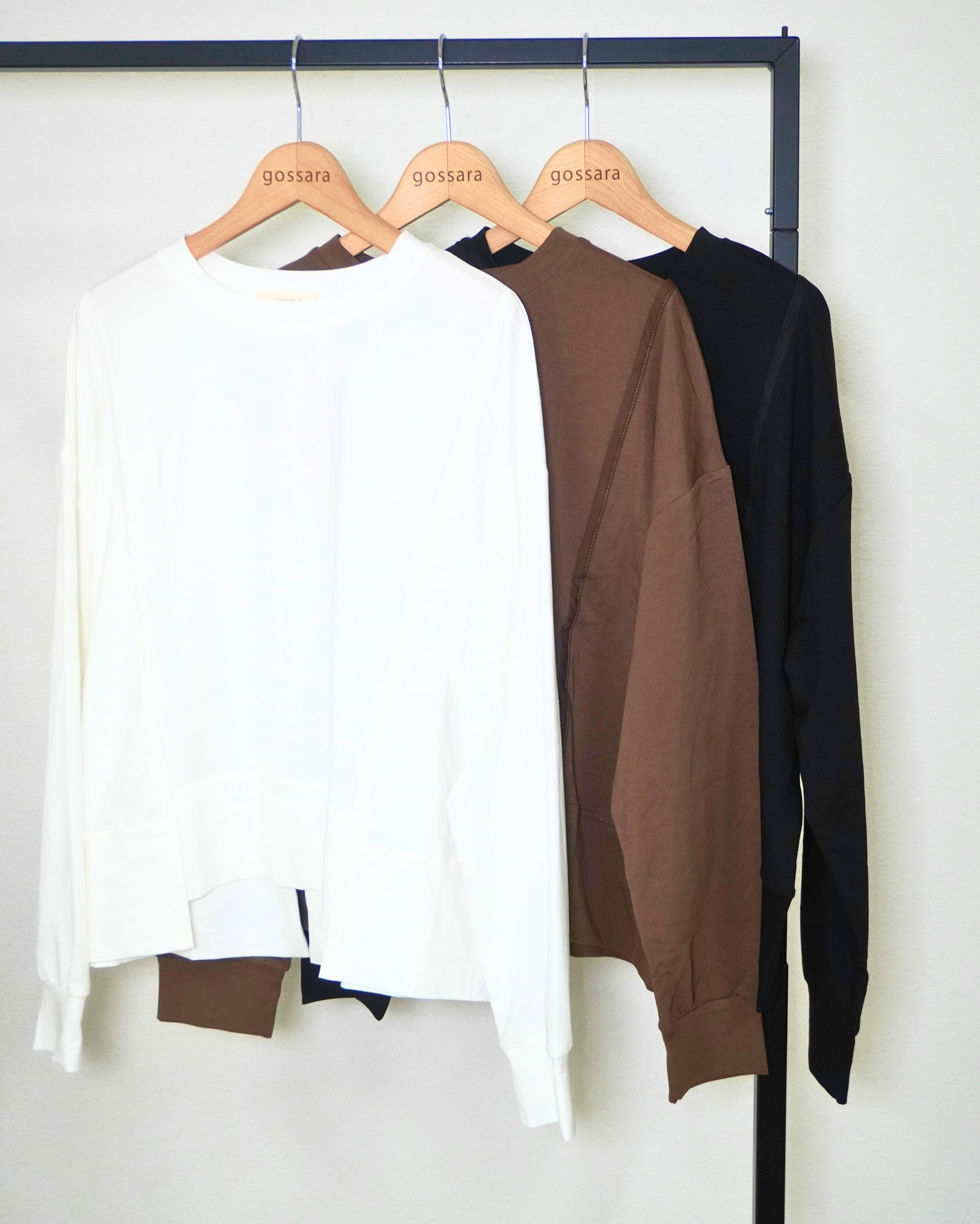 後ZIP変形ロンT 5281058（0909） | gossara(ゴサラ)