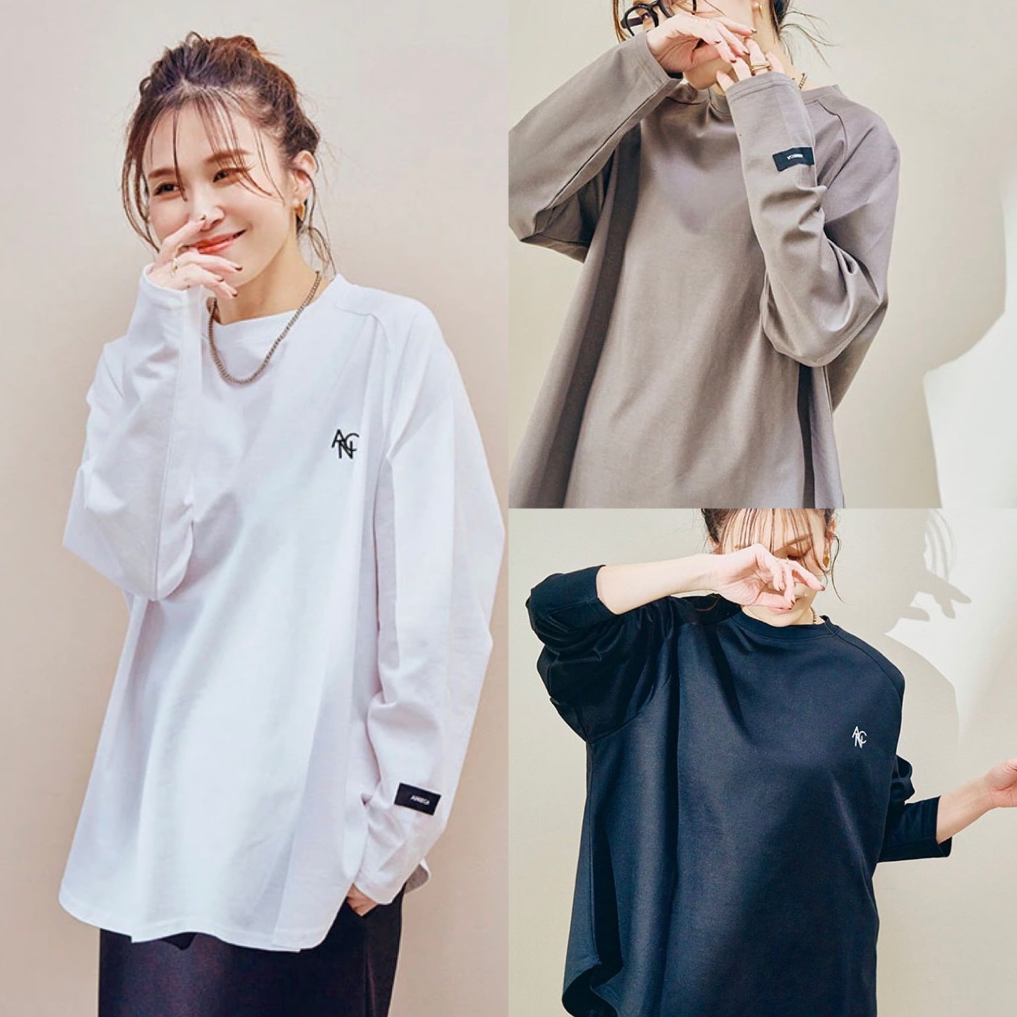 ANIECA ラグランスリーブ ANIECA 】Raglan LS Tee | valance 福井｜レディース セレクトショップ