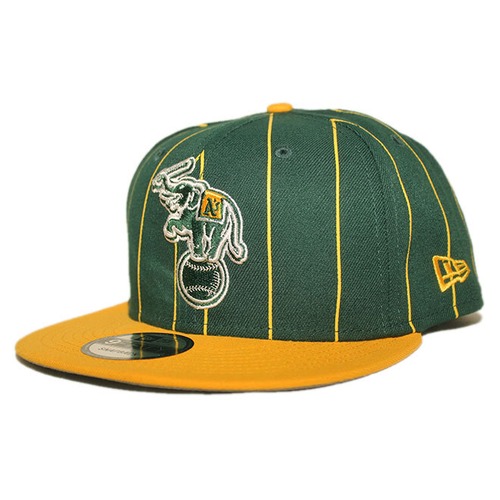 ニューエラ スナップバックキャップ 帽子 NEW ERA 9fifty メンズ レディース MLB オークランド アスレチックス フリーサイズ VT950A-AP60305746
