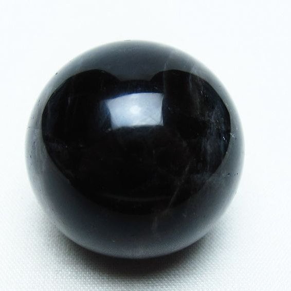 モリオン 丸玉 33mm 黒水晶 スフィア 置物 一点物 141-8015