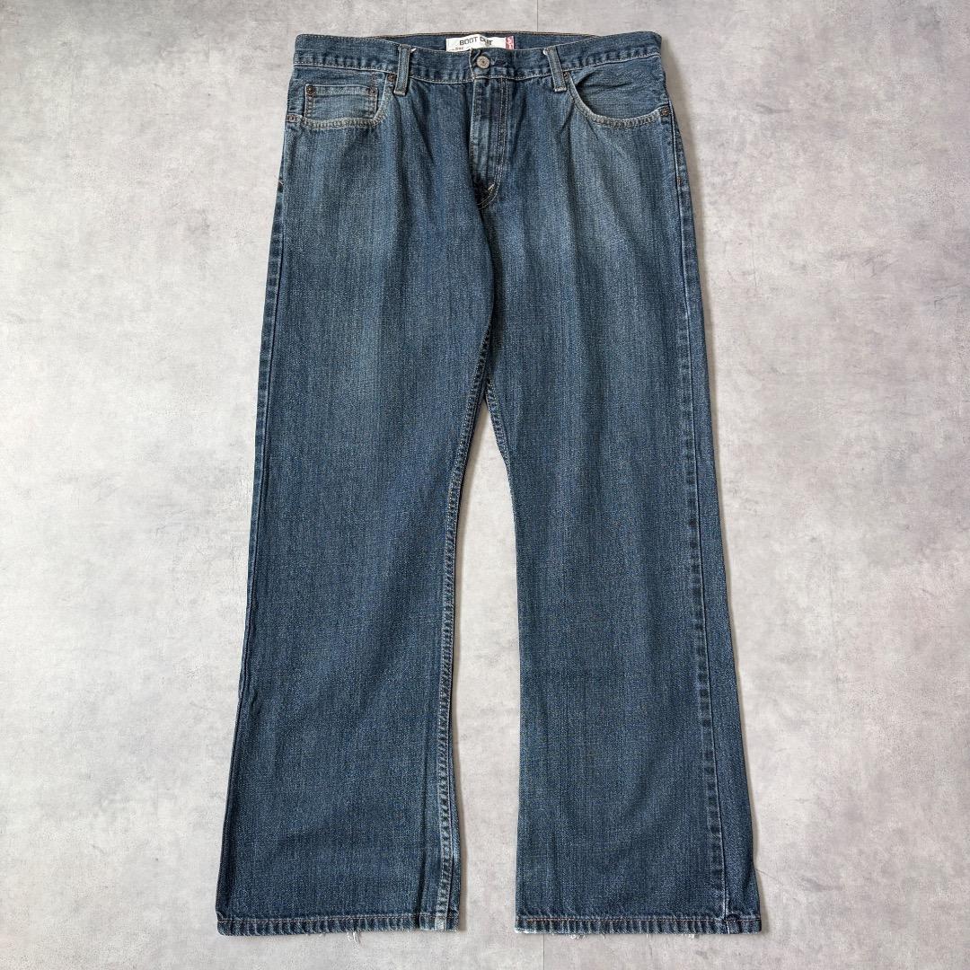 リーバイス527 Levis W36 フレアブーツ 青 古着 ボトム 22208