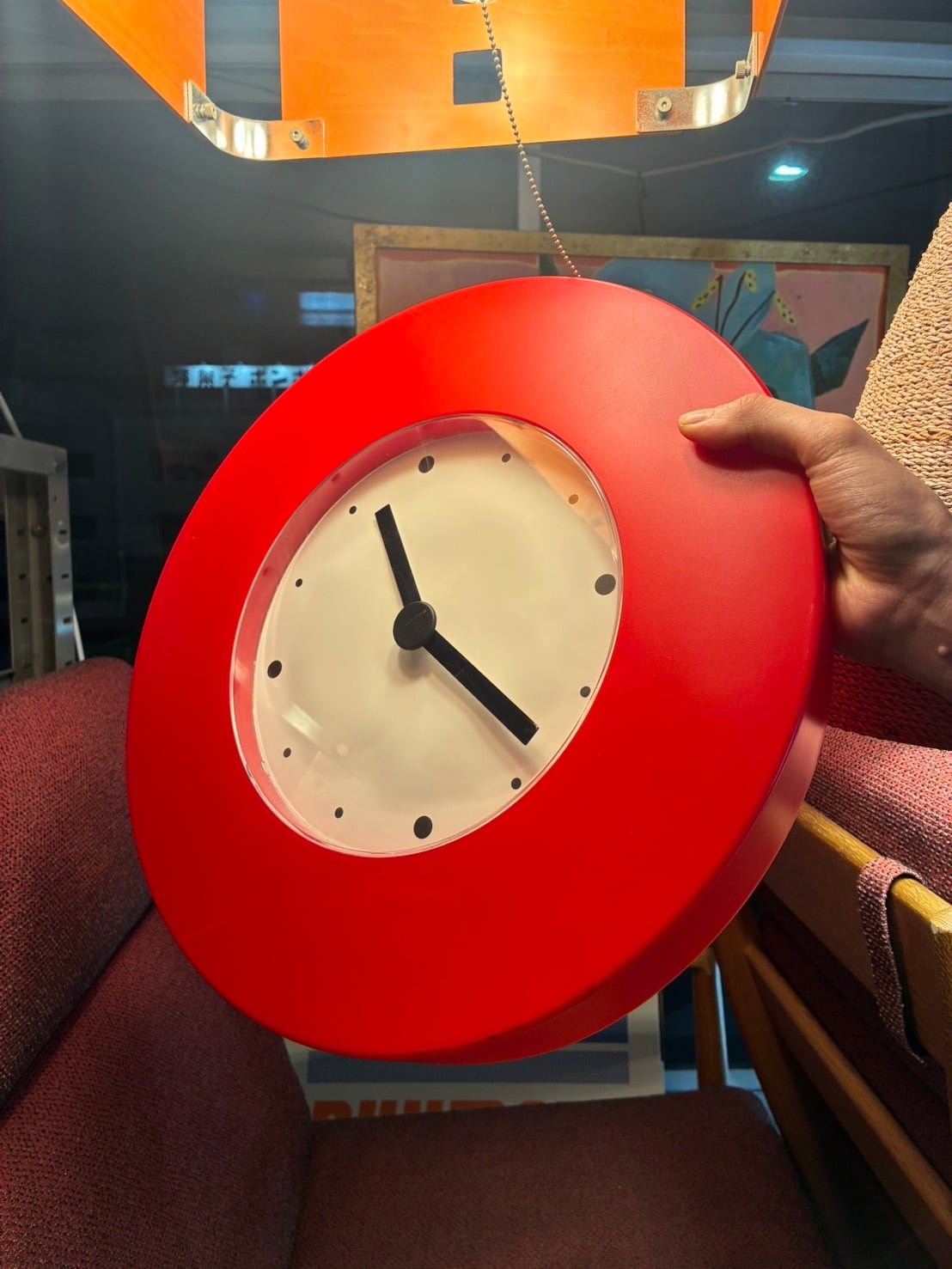 Vintage 80's SEIKO Postmodern Design Triangle Wall Clock 