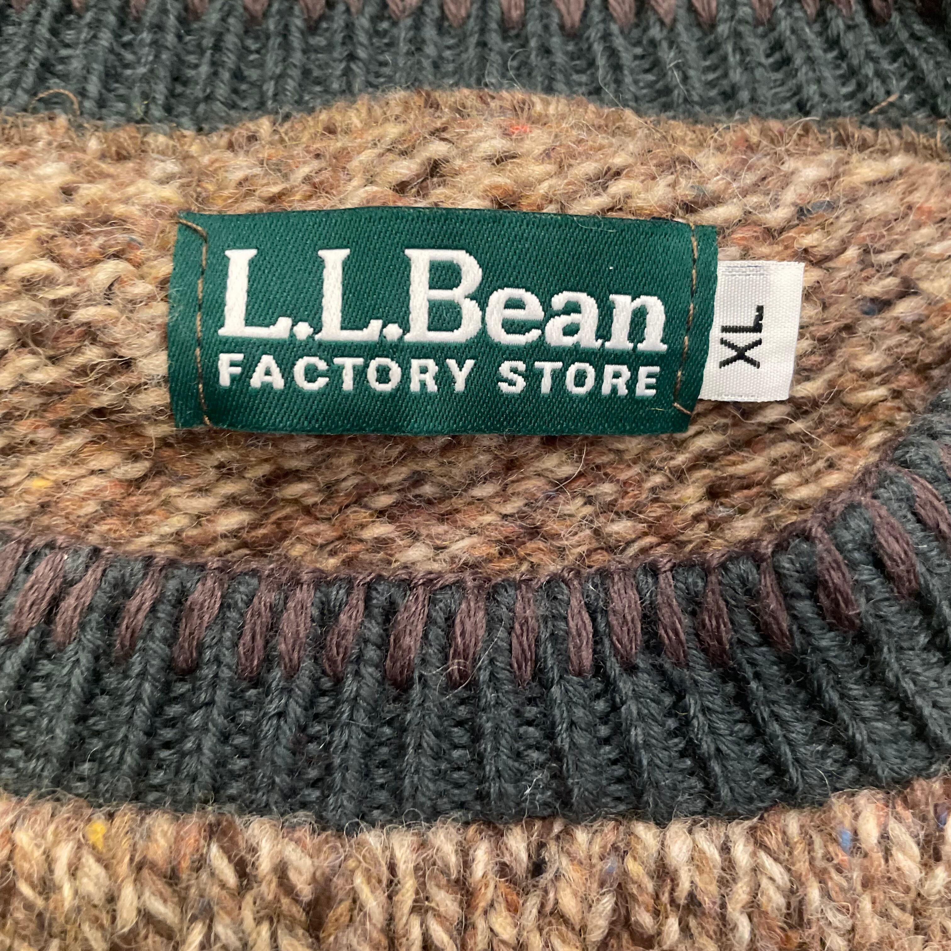 L.L.BEAN "FACTORY STORE" Wool Knit Sweater