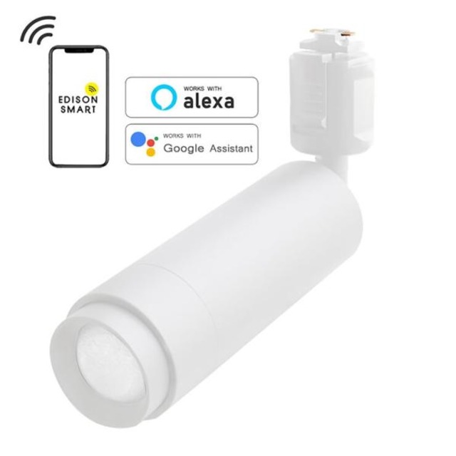 コストコ再販商品 Edison Smart（エジソンスマート）ミニスポットライト ビーム角調節タイプ ダクトレール用 ホワイトRST-TL167WH