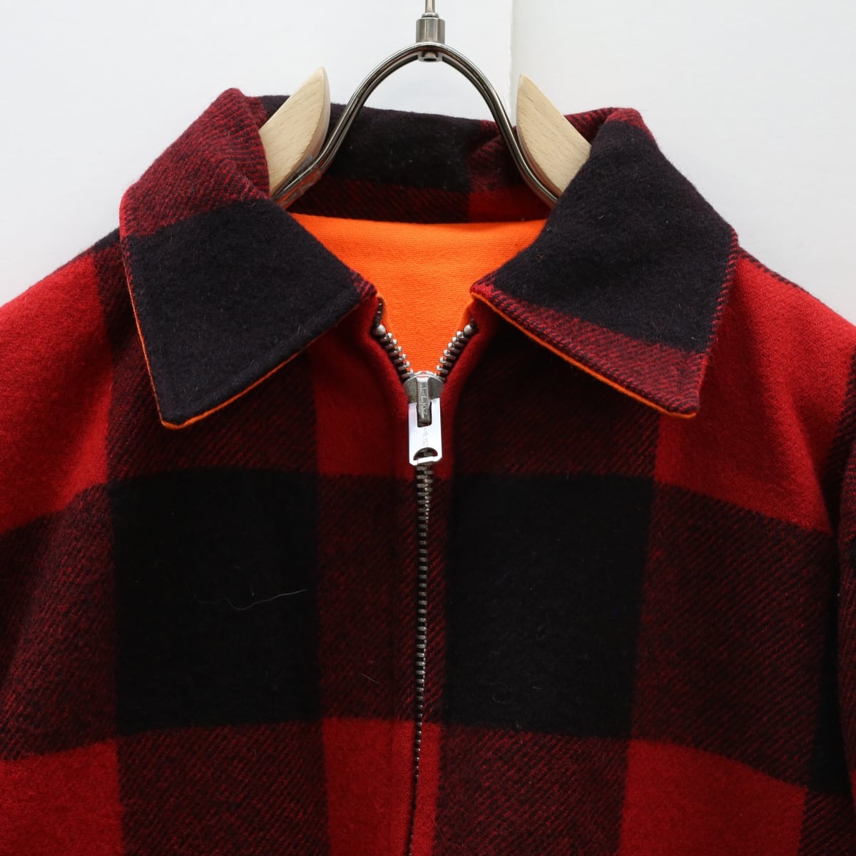 WOOLRICH ウールリッチ 70年代 リバーシブル チェック ジャケット 白