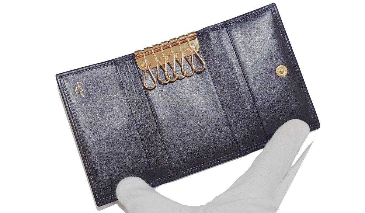 Cartier カルティエ パシャ 6連キーケース レザー ブラック 黒