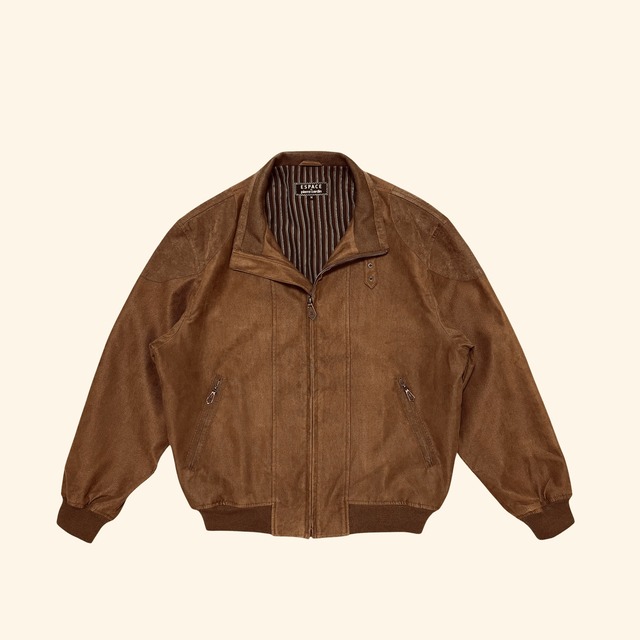 中古 ピエールカルダン ESPACE by pierre cardin スエード調 ブルゾン ジャケット クリーニング済み メンズ M