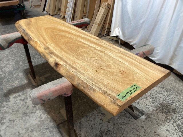 楠9254　クス　一枚板無垢材　1800x480-530-390x55mm 天板のみ ダイニングテーブル 　ローテーブル　センターテーブル　天板　樟　くすのき