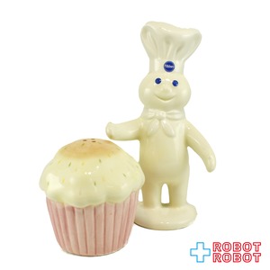 ピルズベリー ポッピンフレッシュ ドゥボーイ ＆ ケーキ 陶器製 ソルト＆ペッパー 2007 企業物