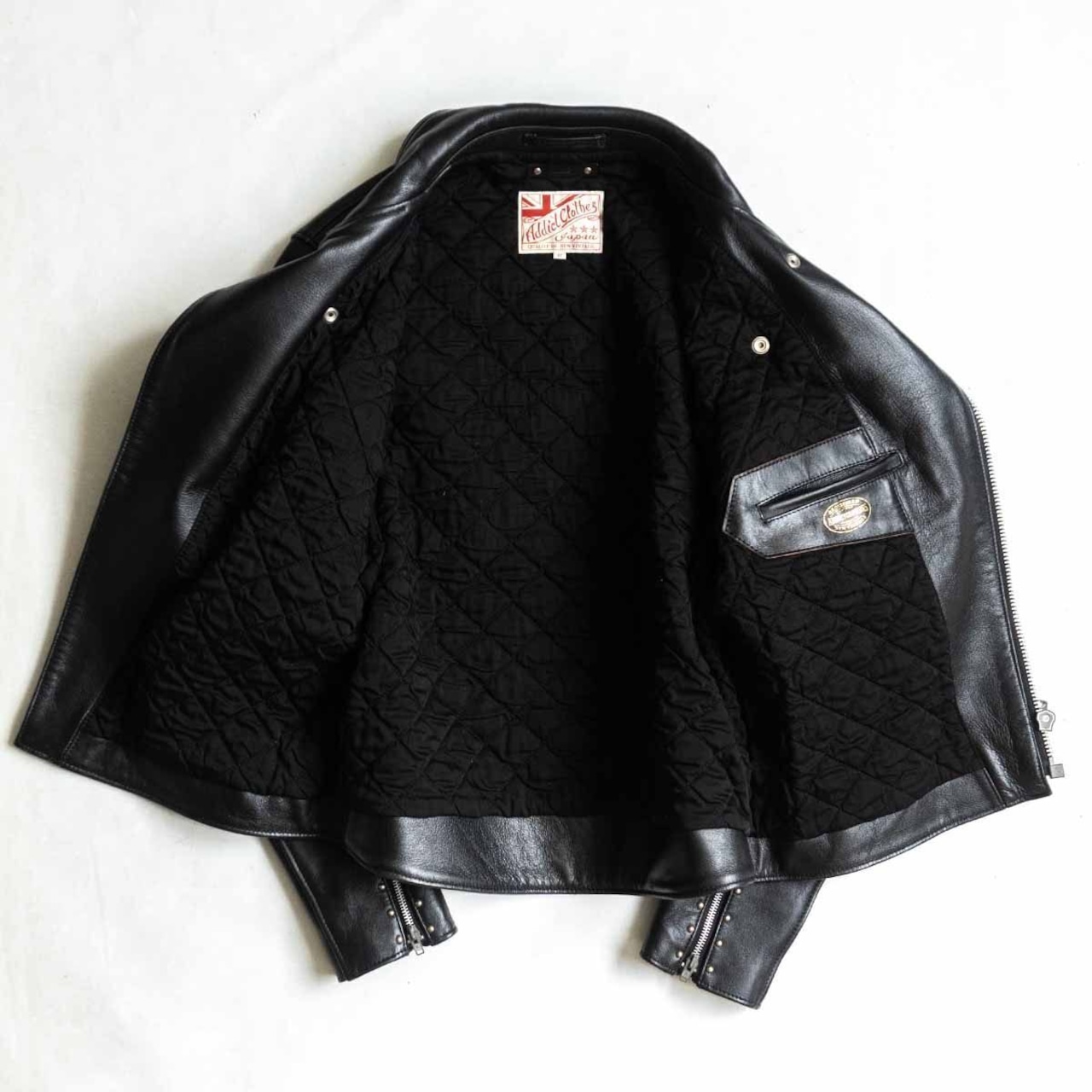 美品】ADDICT CLOTHES×MINEDENIM【シープスキン ダブルライダース 
