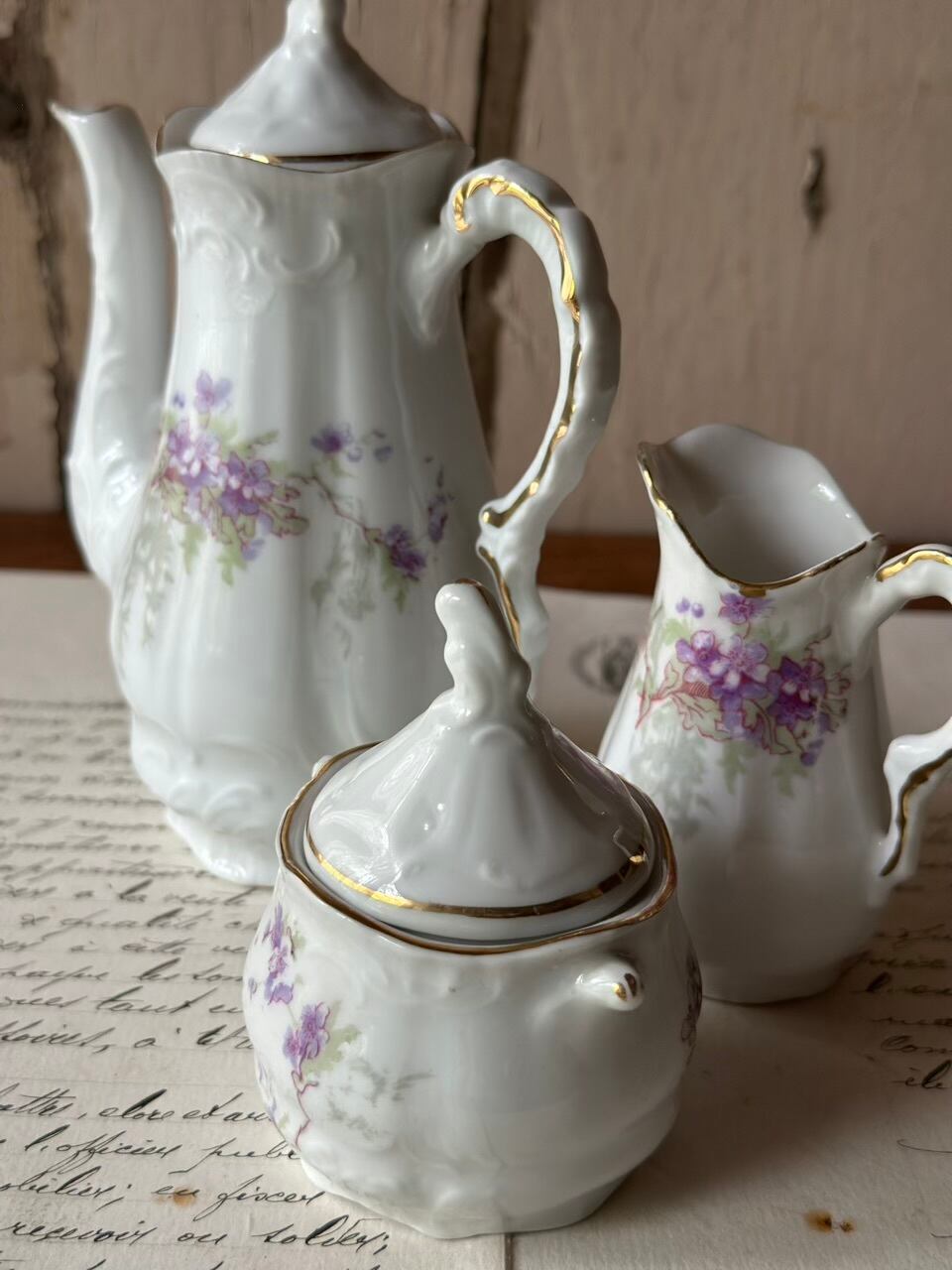 スミレのミニチュアティーセット ディネット おままごと | Brocante de