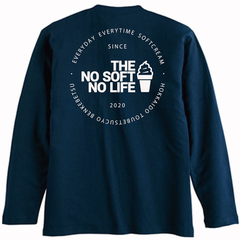 THE NSNL長袖Tシャツ・ネイビー | NO SOFT NO LIFE ONLINE SHOP